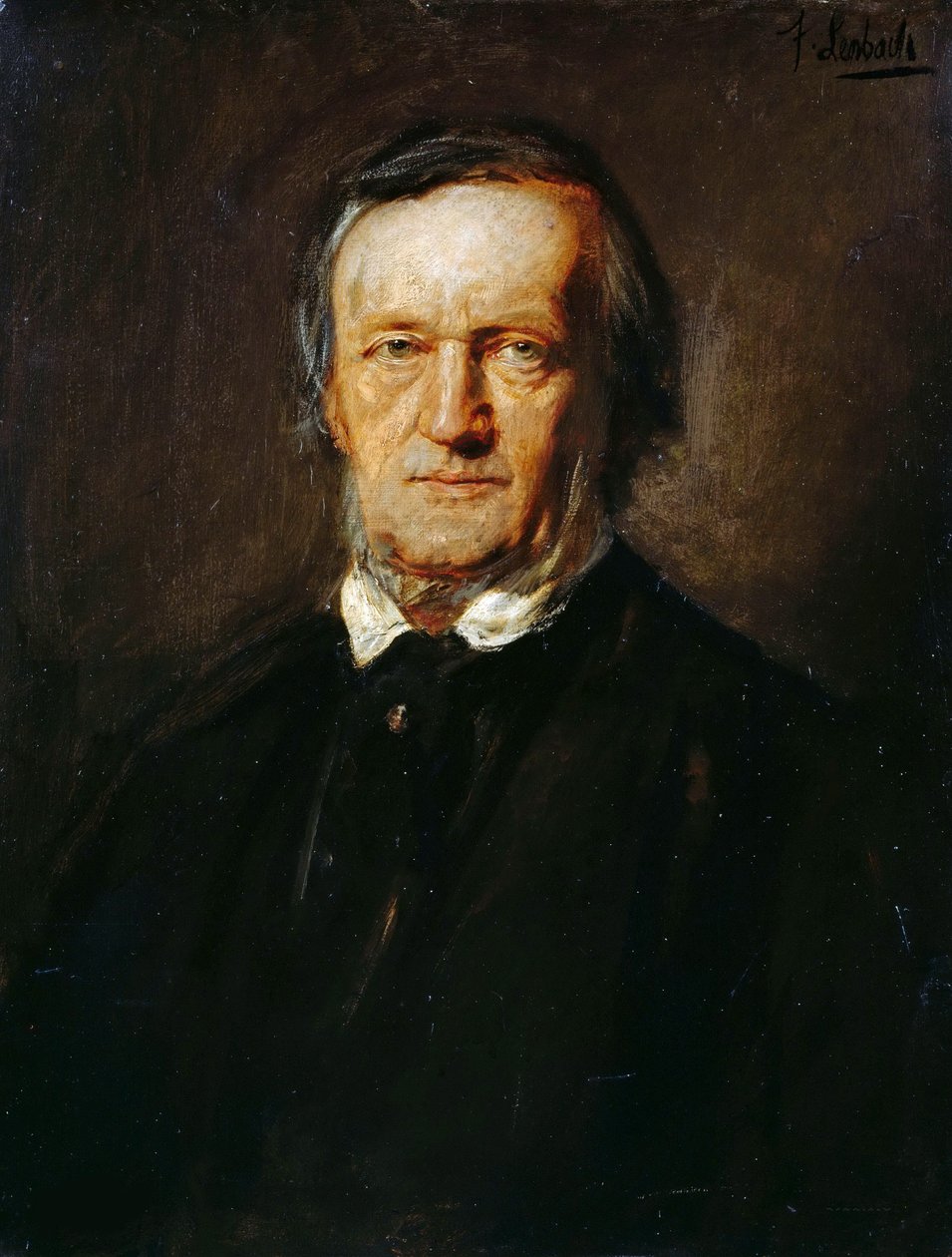 Portrét Richarda Wagnera 1813-1883. od Franz von Lenbach