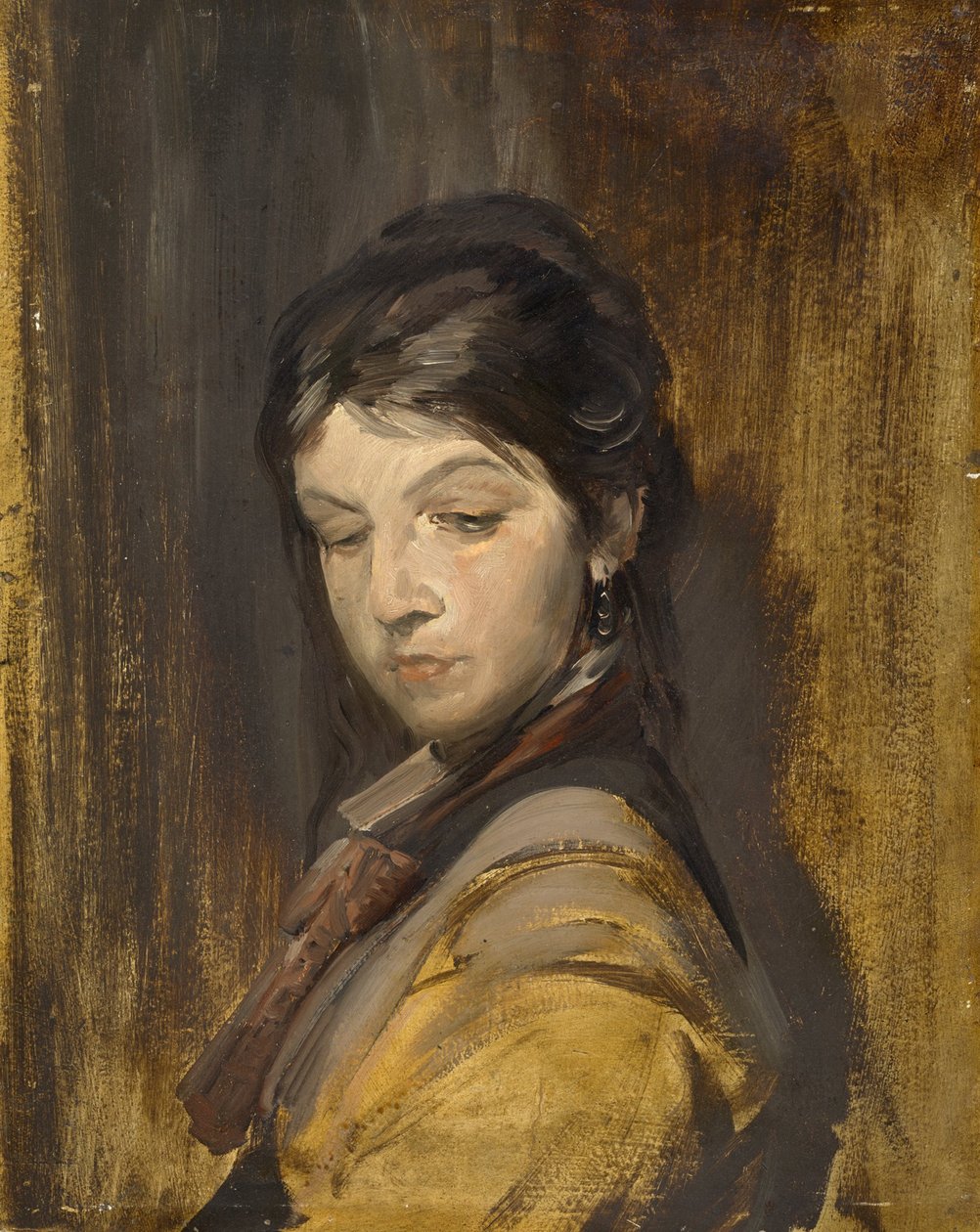 neznámá dívka od Franz von Lenbach, Wilhelm Busch