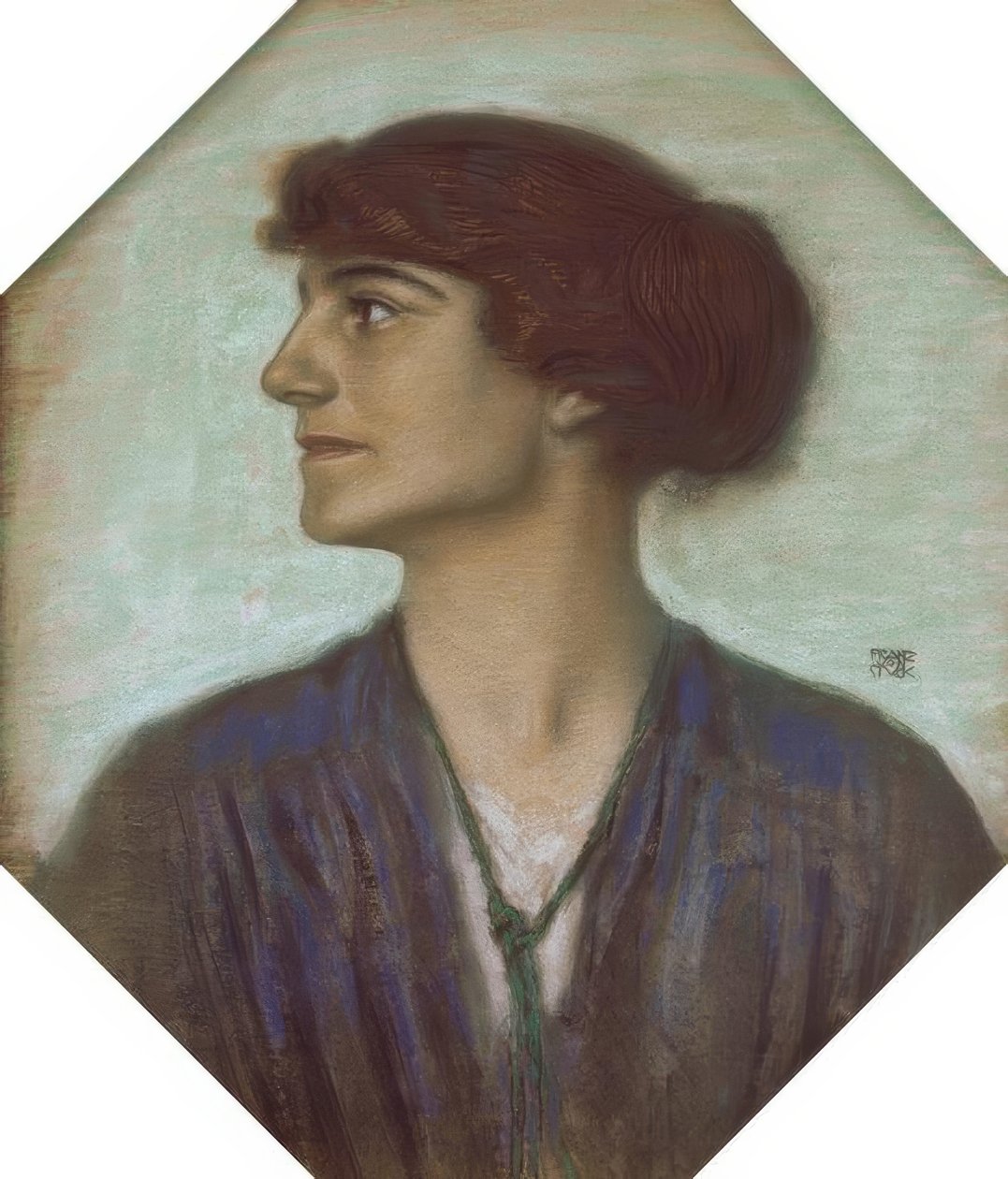 Portrét dámy od Franz von Stuck
