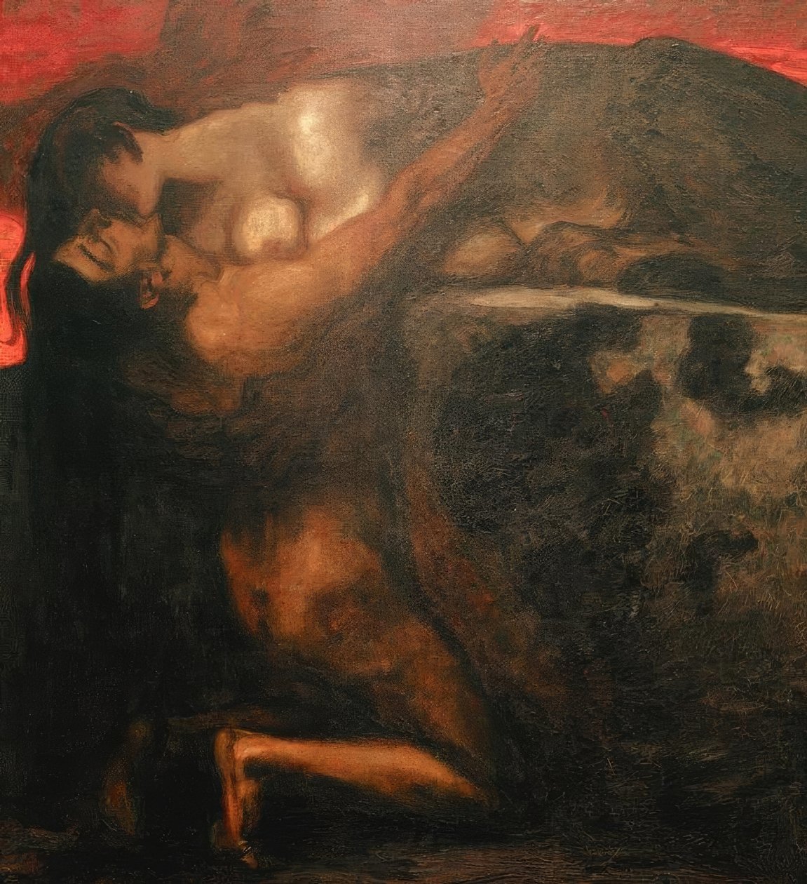 Polibek sfingy od Franz von Stuck