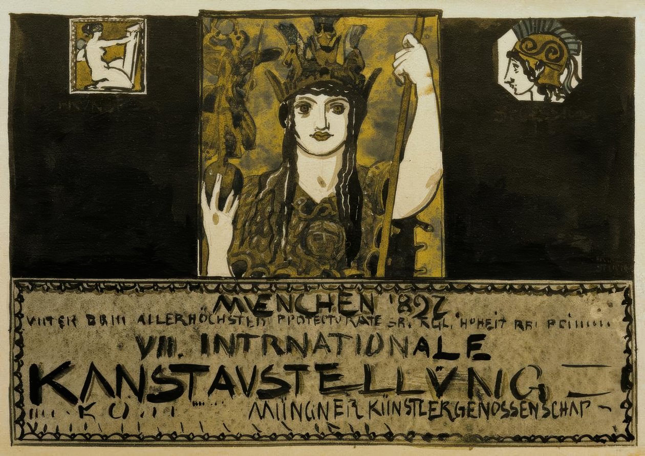 F. v. Stuck, Plakatentwurf 1897 od Franz von Stuck
