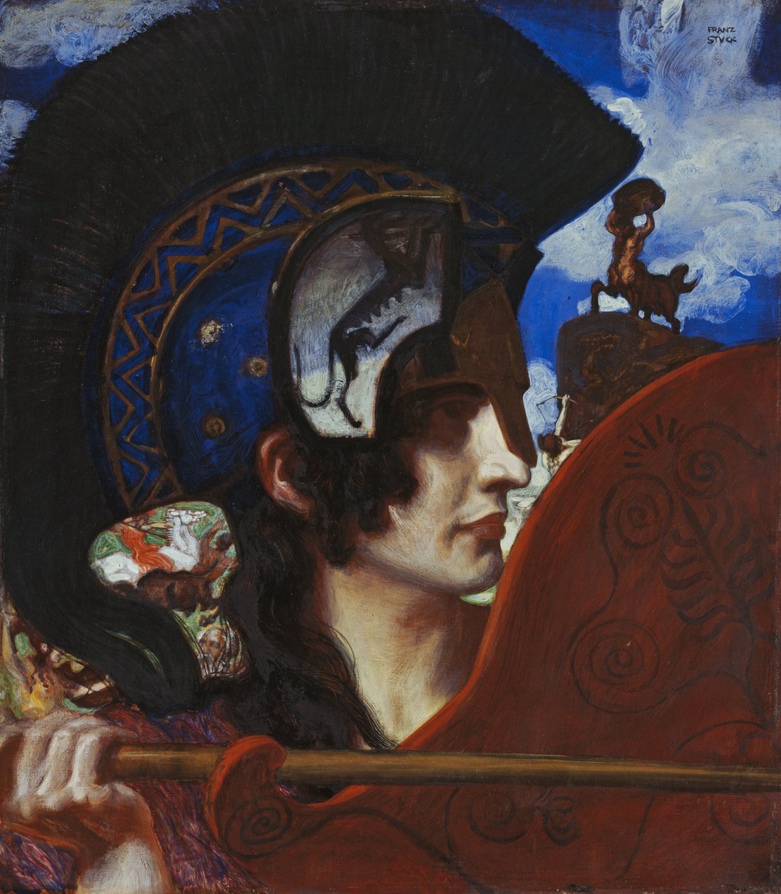 Boj s amazonkou od Franz von Stuck
