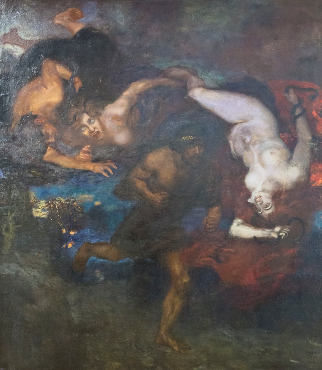 Orestes a Erinyes od Franz von Stuck