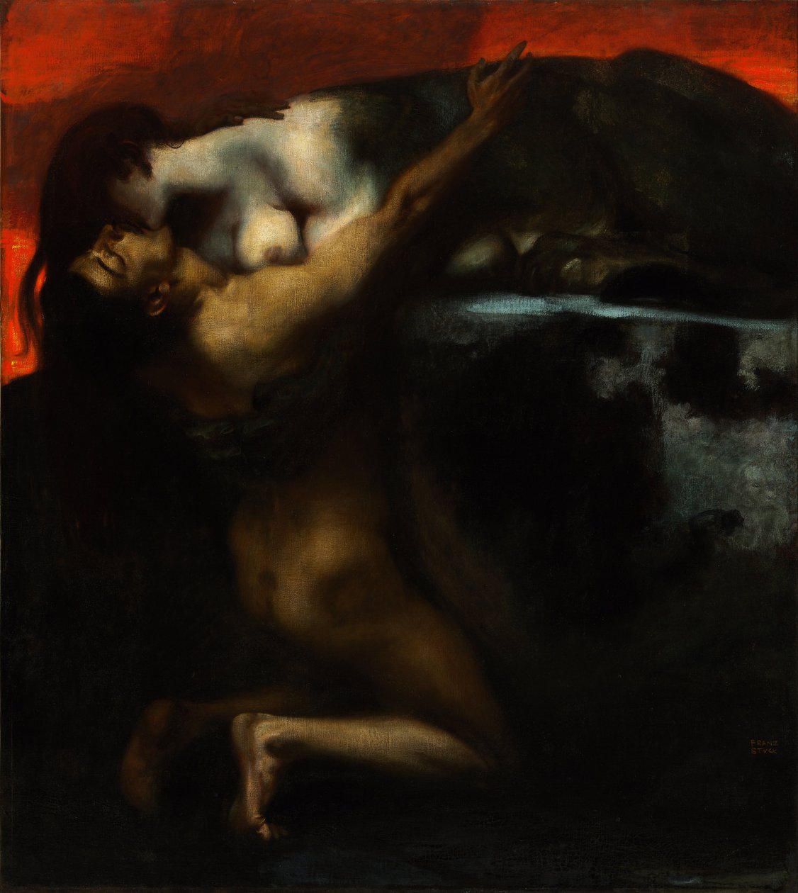 Polibek sfingy od Franz von Stuck
