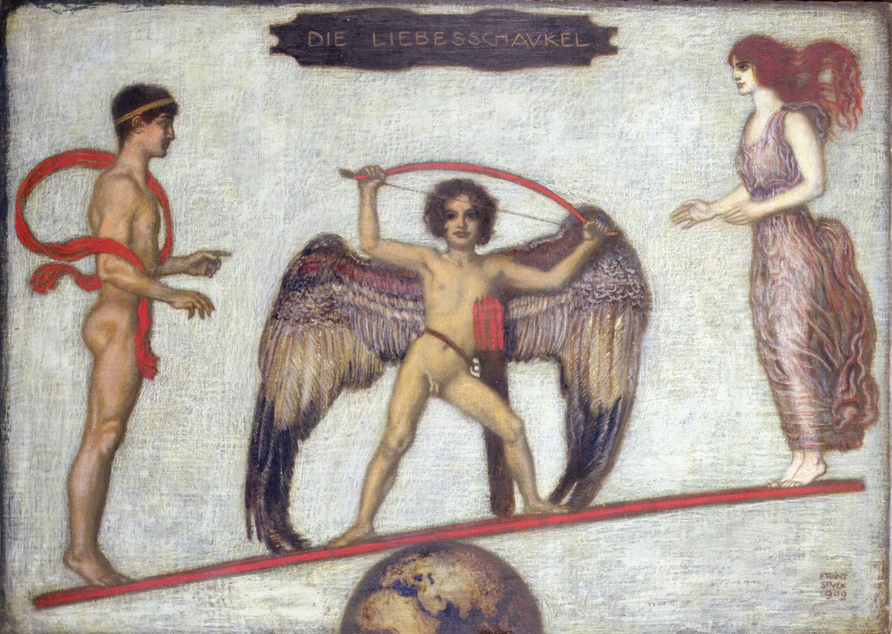 Houpačka lásky od Franz von Stuck
