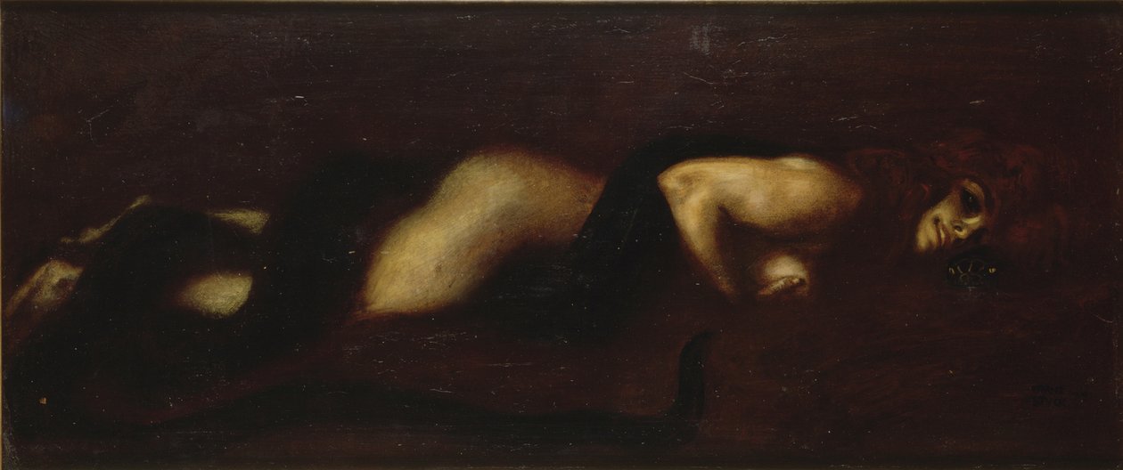 Hřích, 1899 od Franz von Stuck