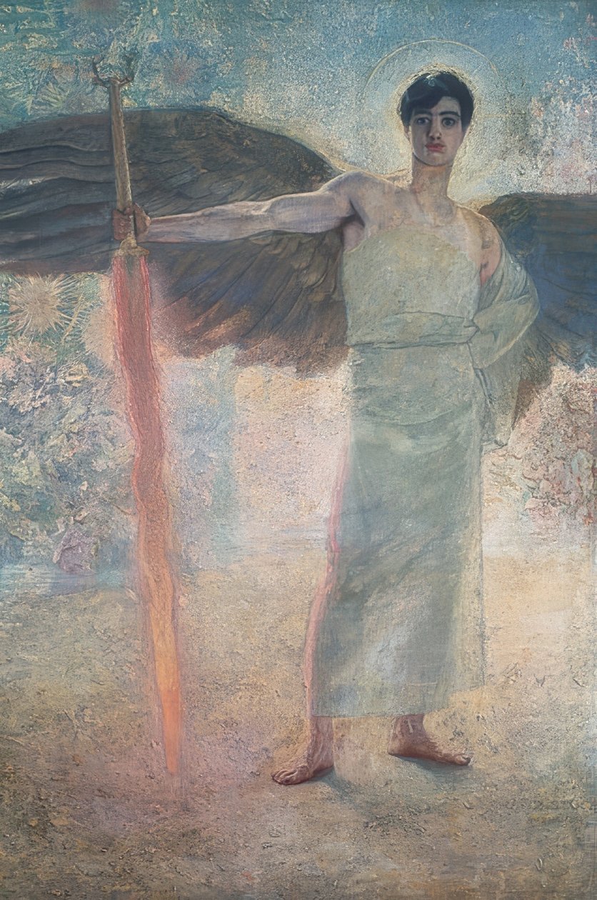 Strážce ráje. 1889 od Franz von Stuck