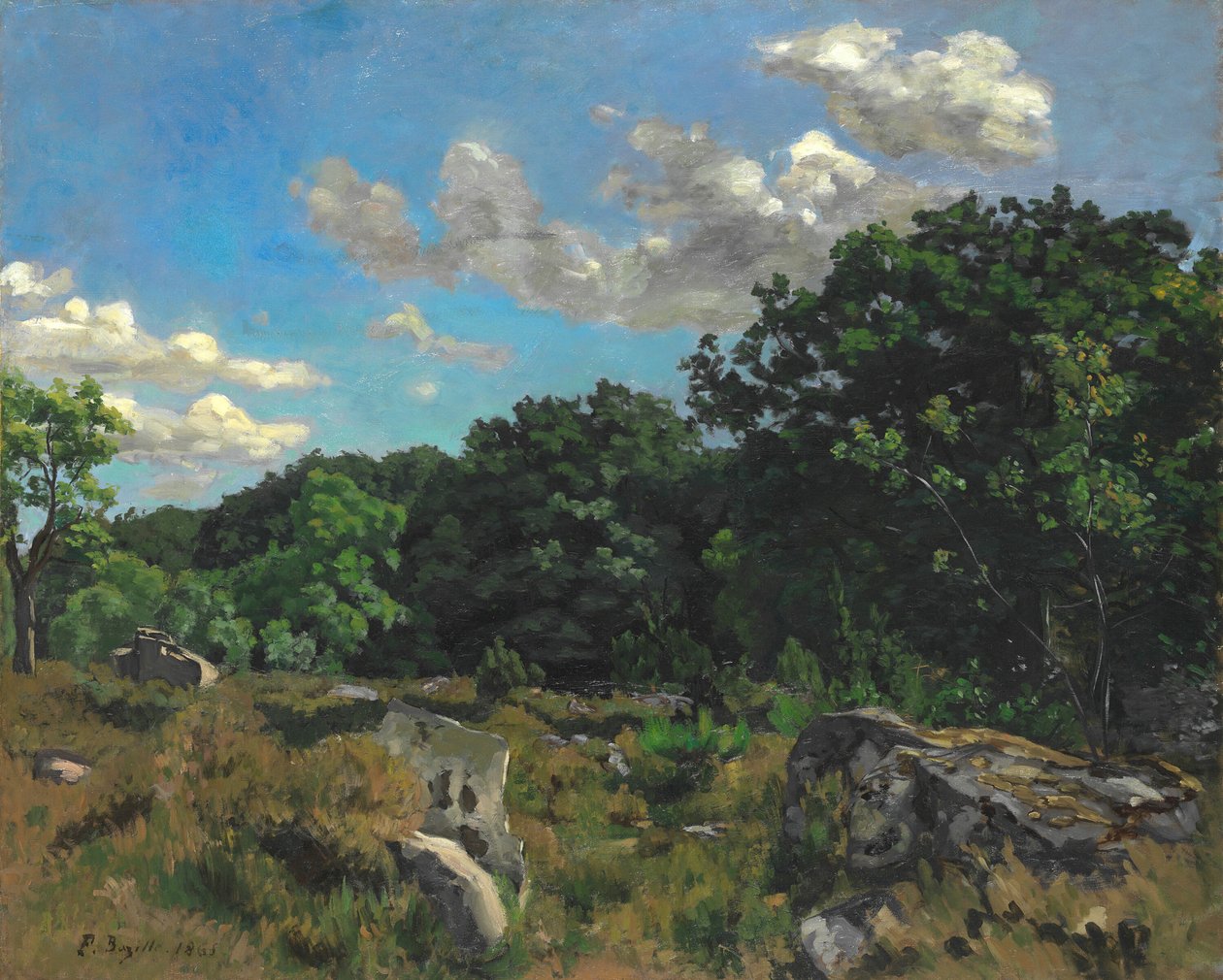 Krajina v Chailly, 1865. od Frédéric Bazille