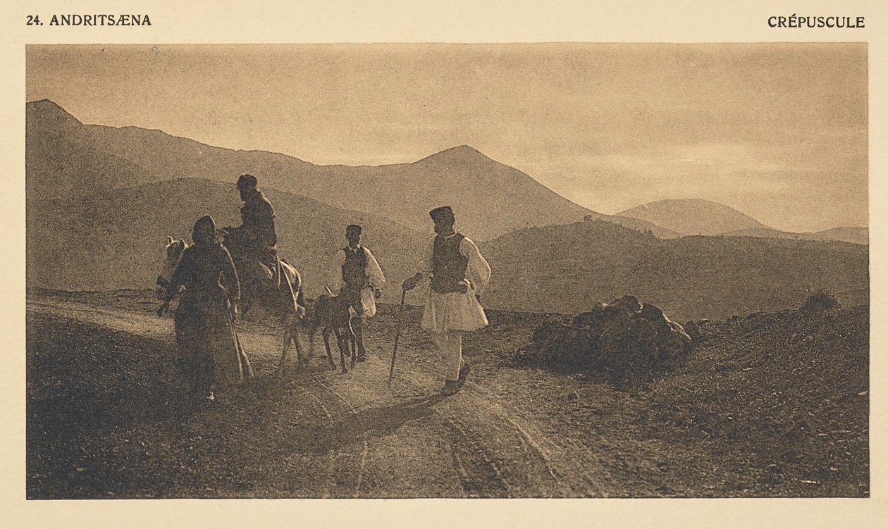Andritsæna. Soumrak od Frédéric Boissonnas