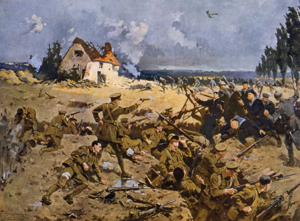 Osmý květen (olej na plátně) od Fred Roe