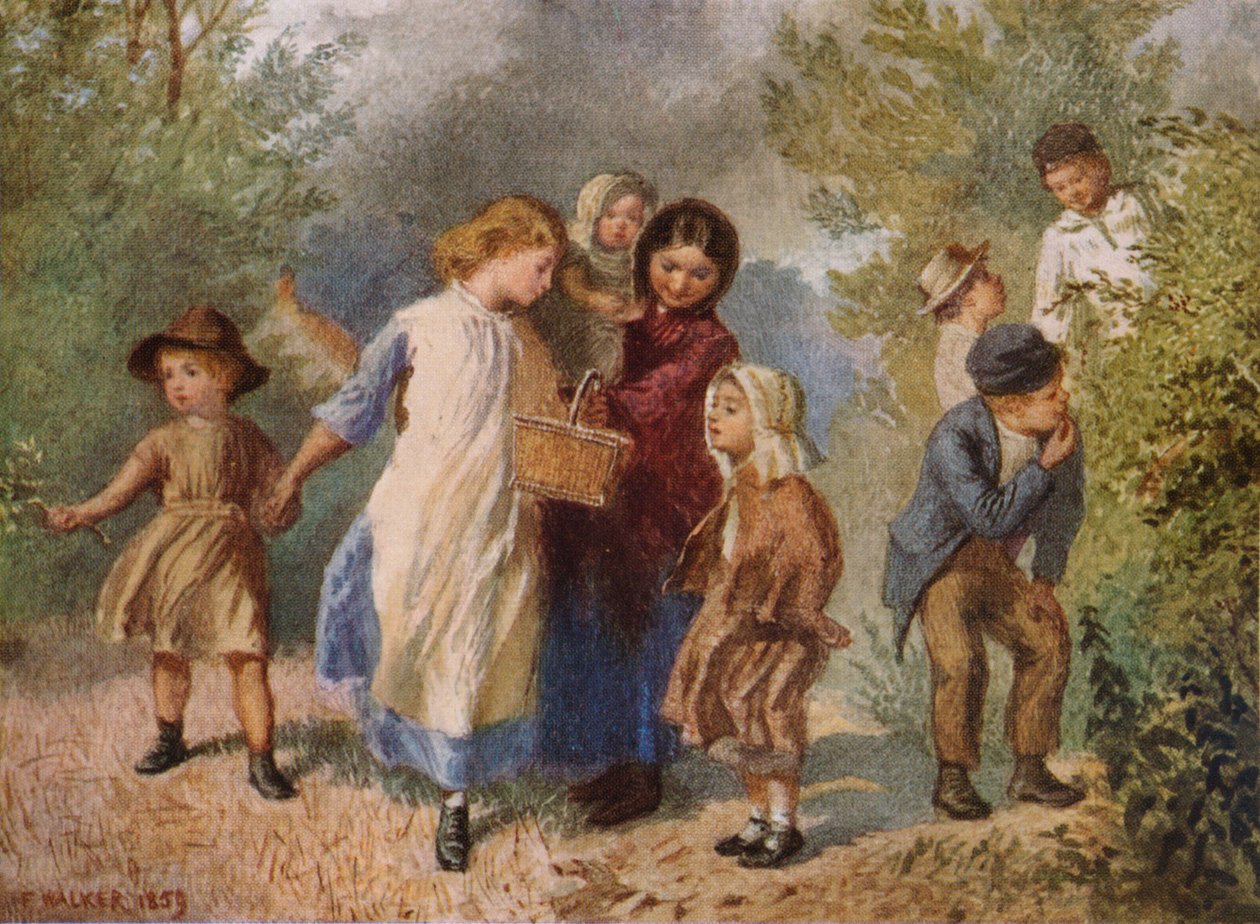 "Blackberrying", 1859, 1938 od Fred Walker