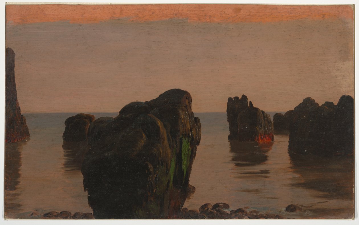 Kresba, ostrov Grand Manan, Kanada, 1851–52 od Frederic Edwin Church
