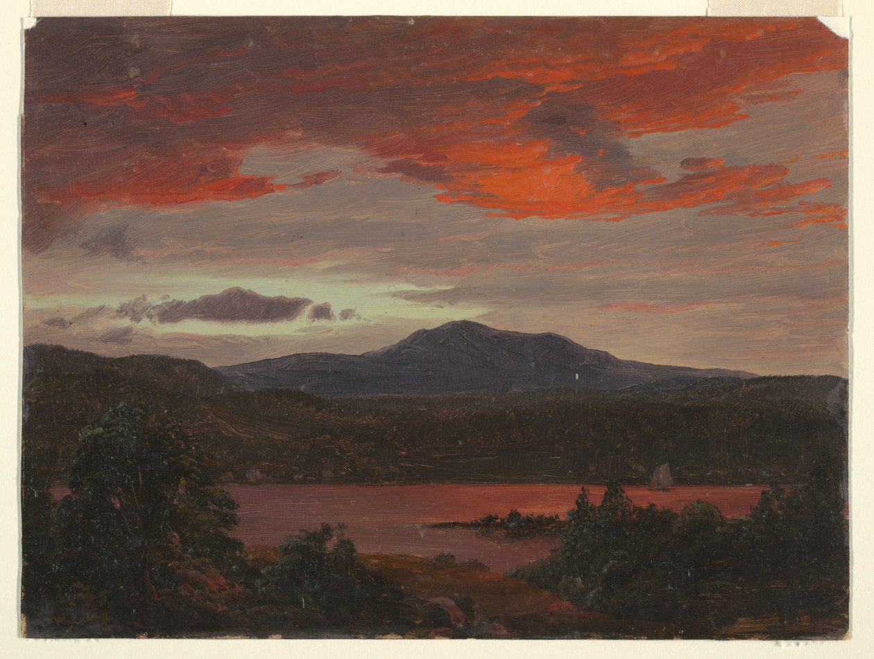 Mount Katahdin od jezera Katahdin od Frederic Edwin Church