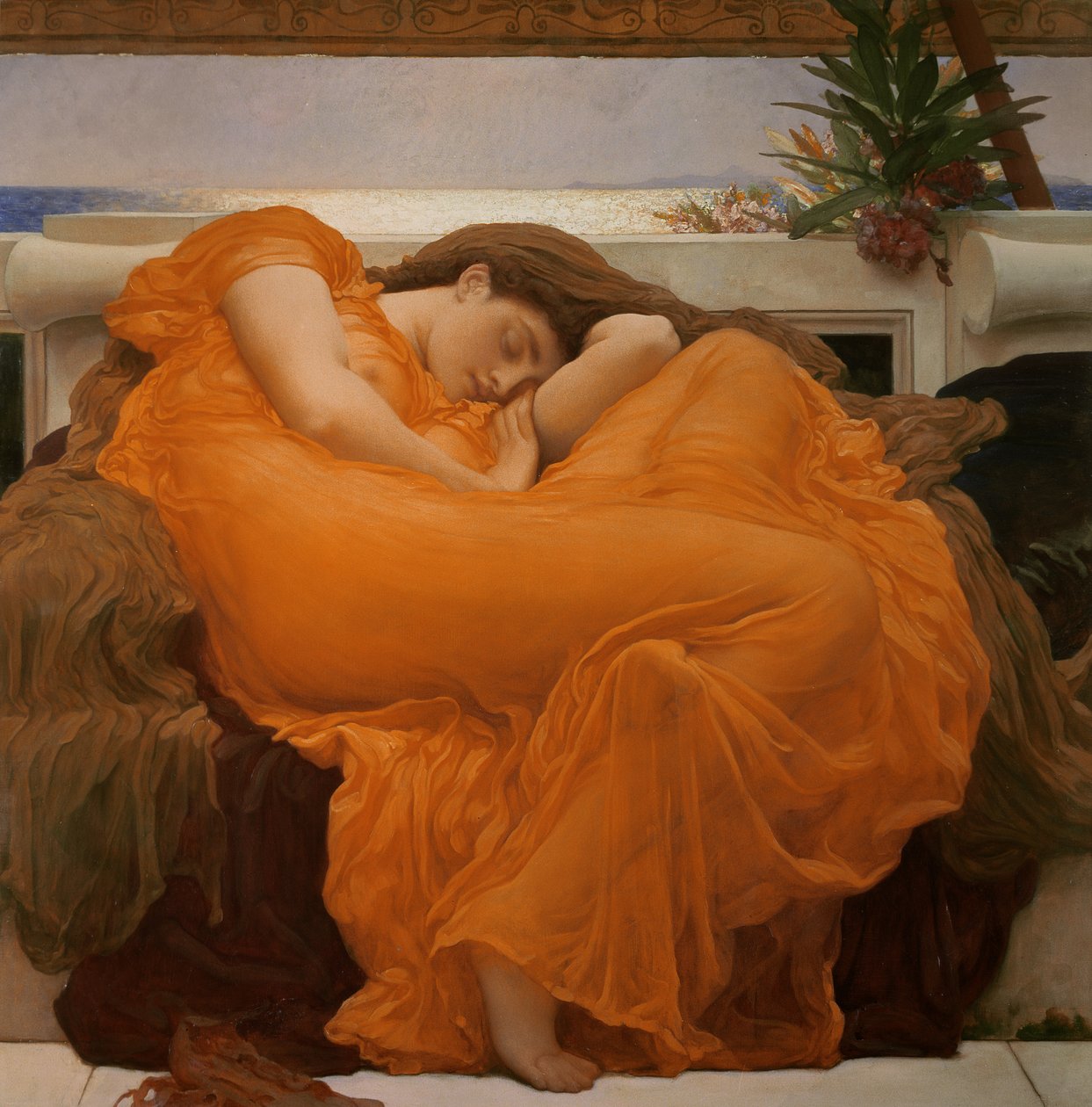 Plamenný červen, kolem roku 1895 od Frederic Leighton