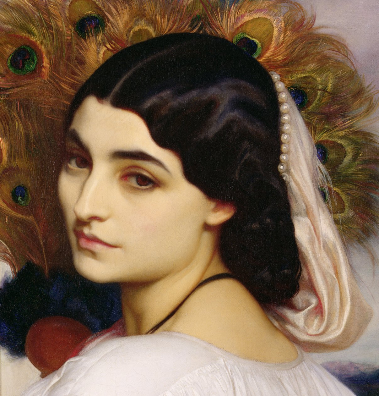 Pavonia, 1859 detail olej na plátně z 64816 od Frederic Leighton