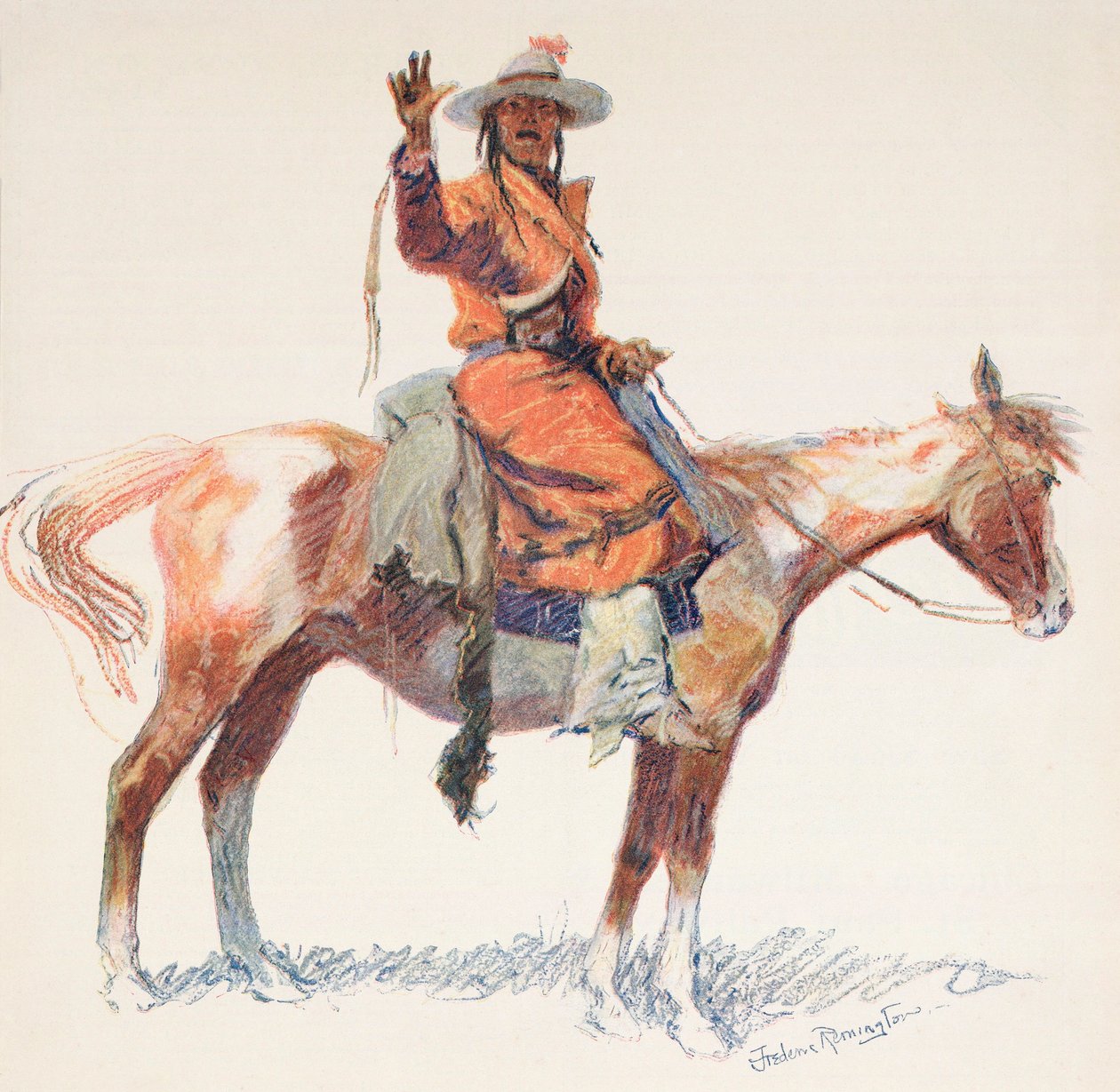 Apache Scout. Frederic Remington. od Frederic (after) Remington