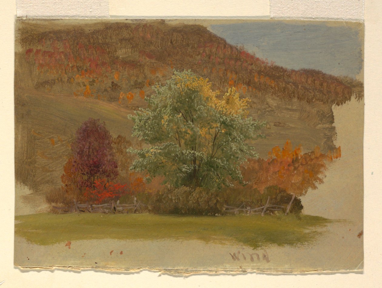 Podzimní Krajina od Frederic Edwin Church