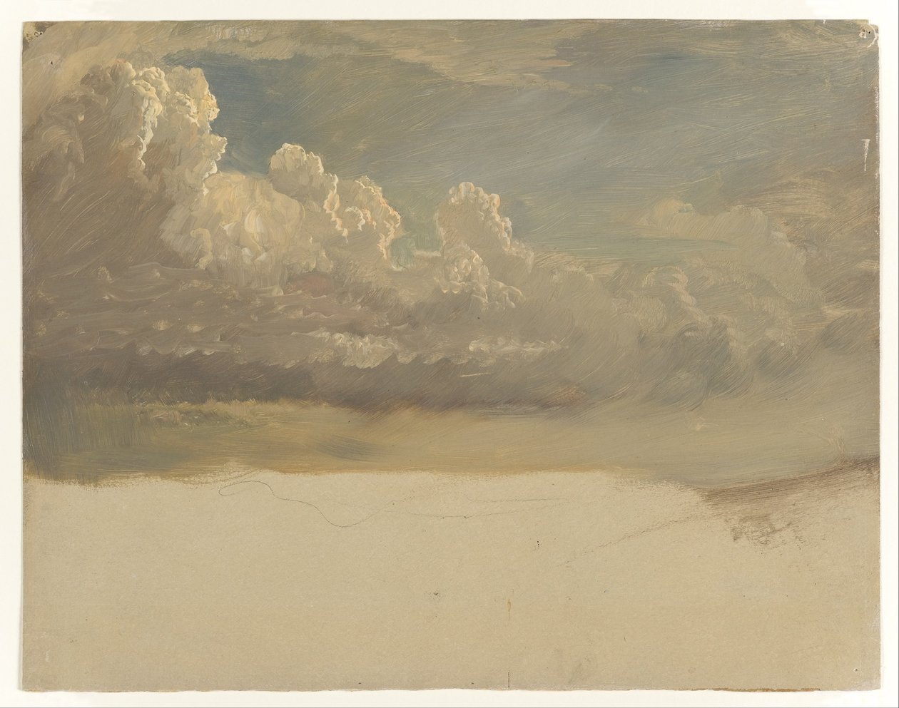 Cloudová studie od Frederic Edwin Church