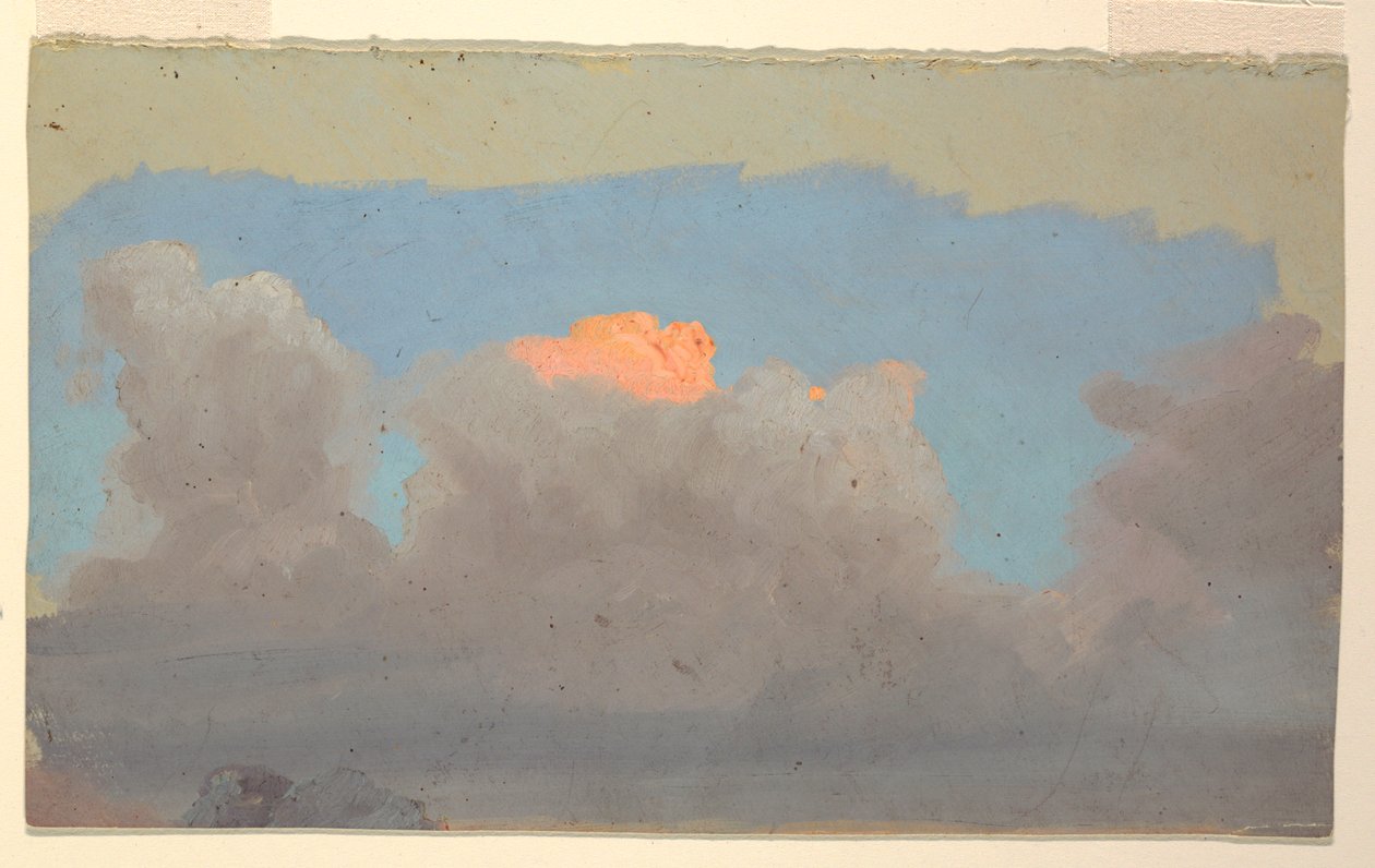 Cloudová studie od Frederic Edwin Church