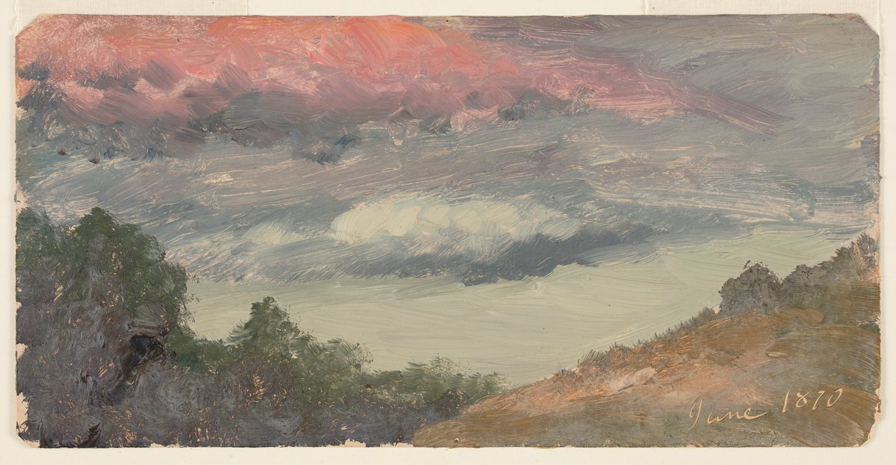 Mraky nad Churchovou farmou, Hudson N.Y. od Frederic Edwin Church