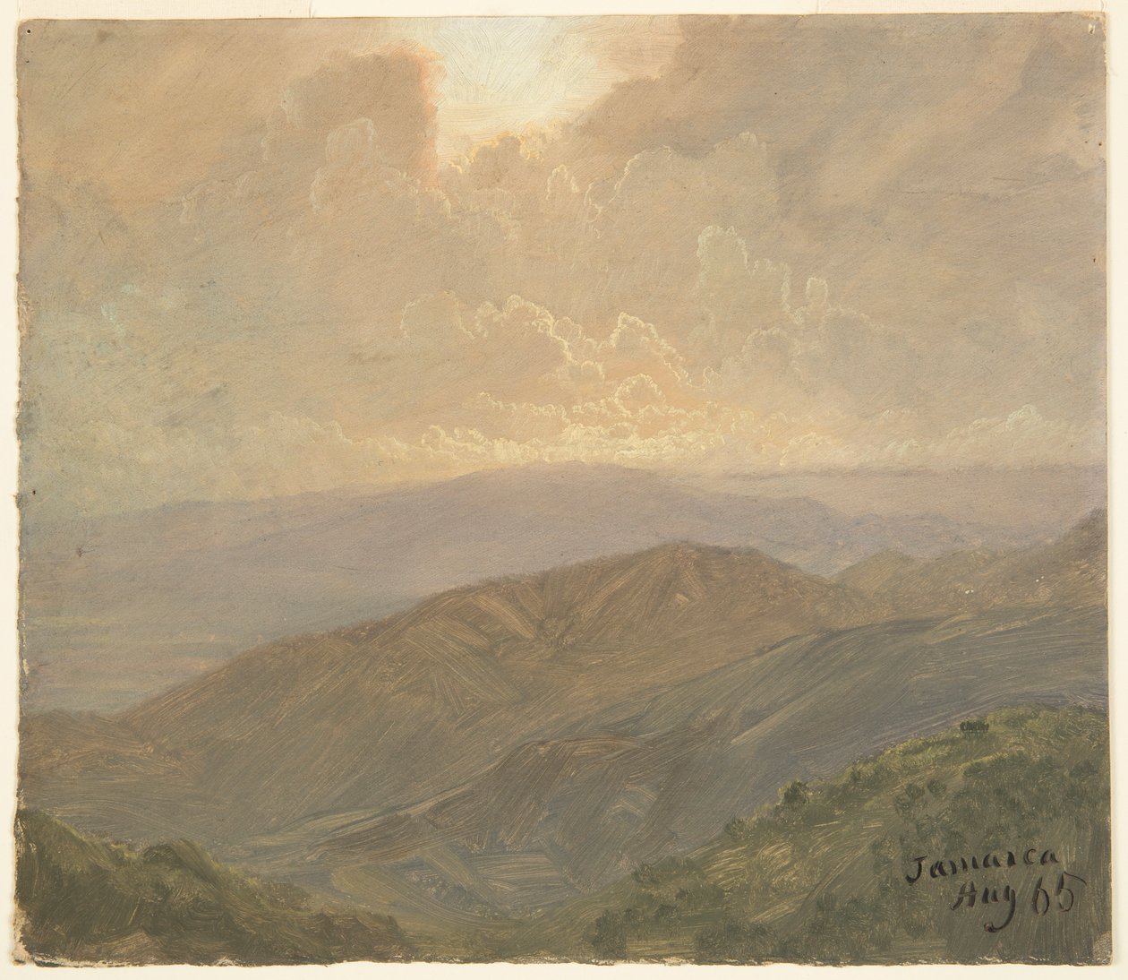 Zatažená obloha, Jamajka od Frederic Edwin Church