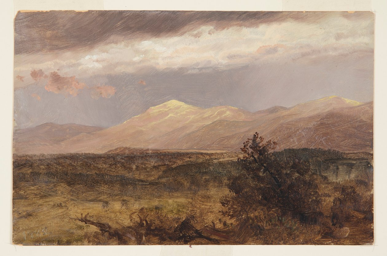 Kresba, Catskills při západu slunce, 1882 od Frederic Edwin Church