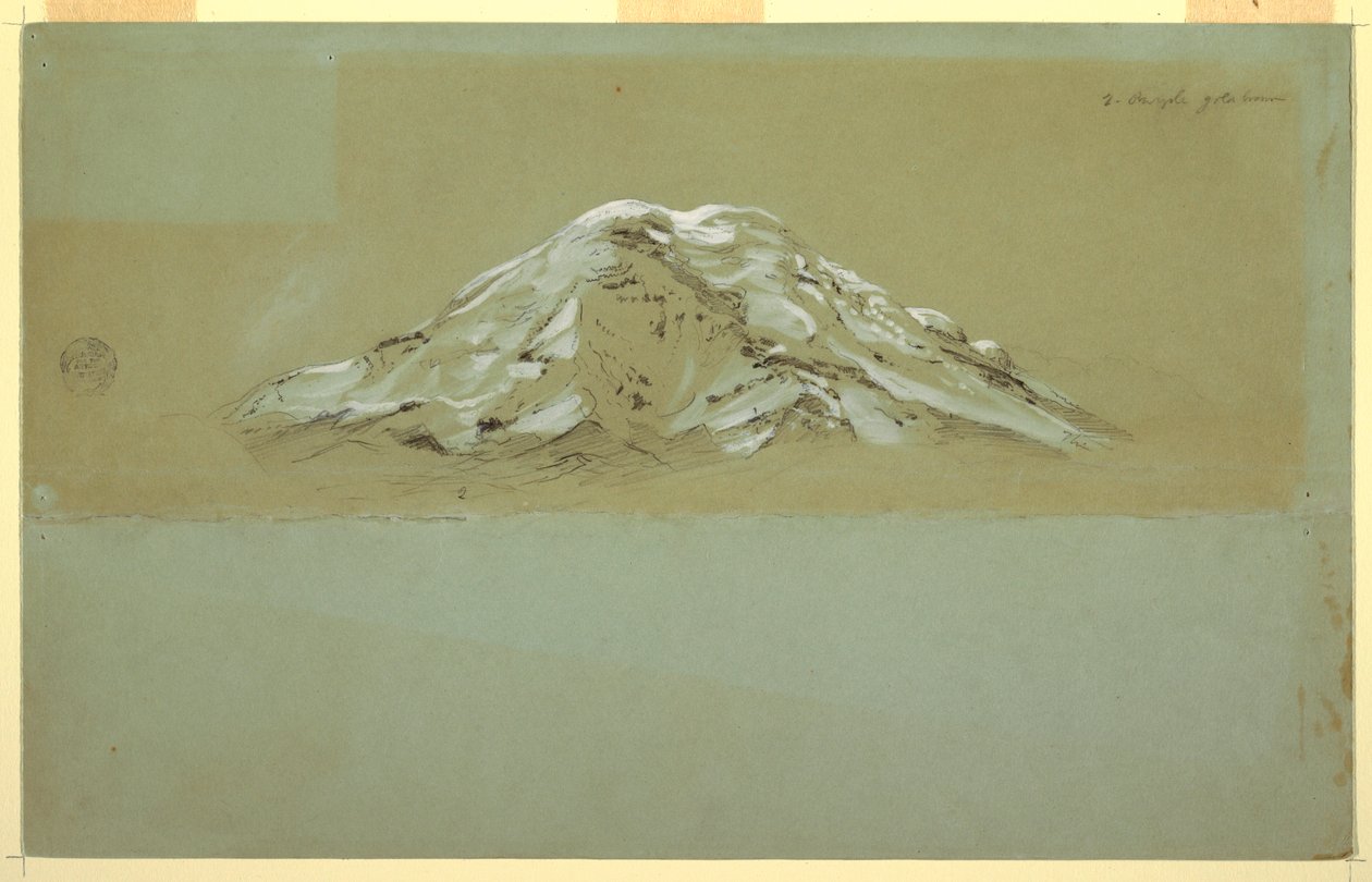 Kresba, Chimborazo, asi 1857 od Frederic Edwin Church