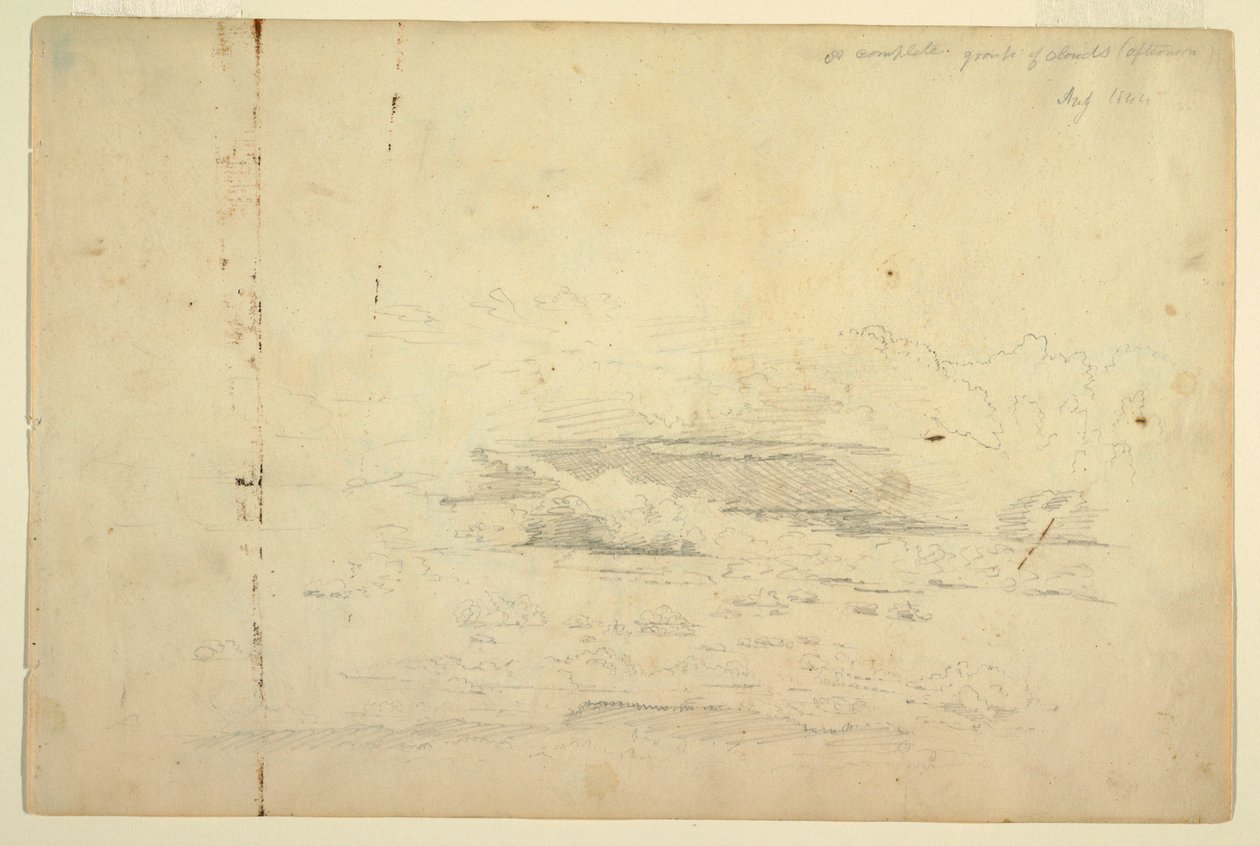Kresba, Studie mraků, srpen 1844 od Frederic Edwin Church