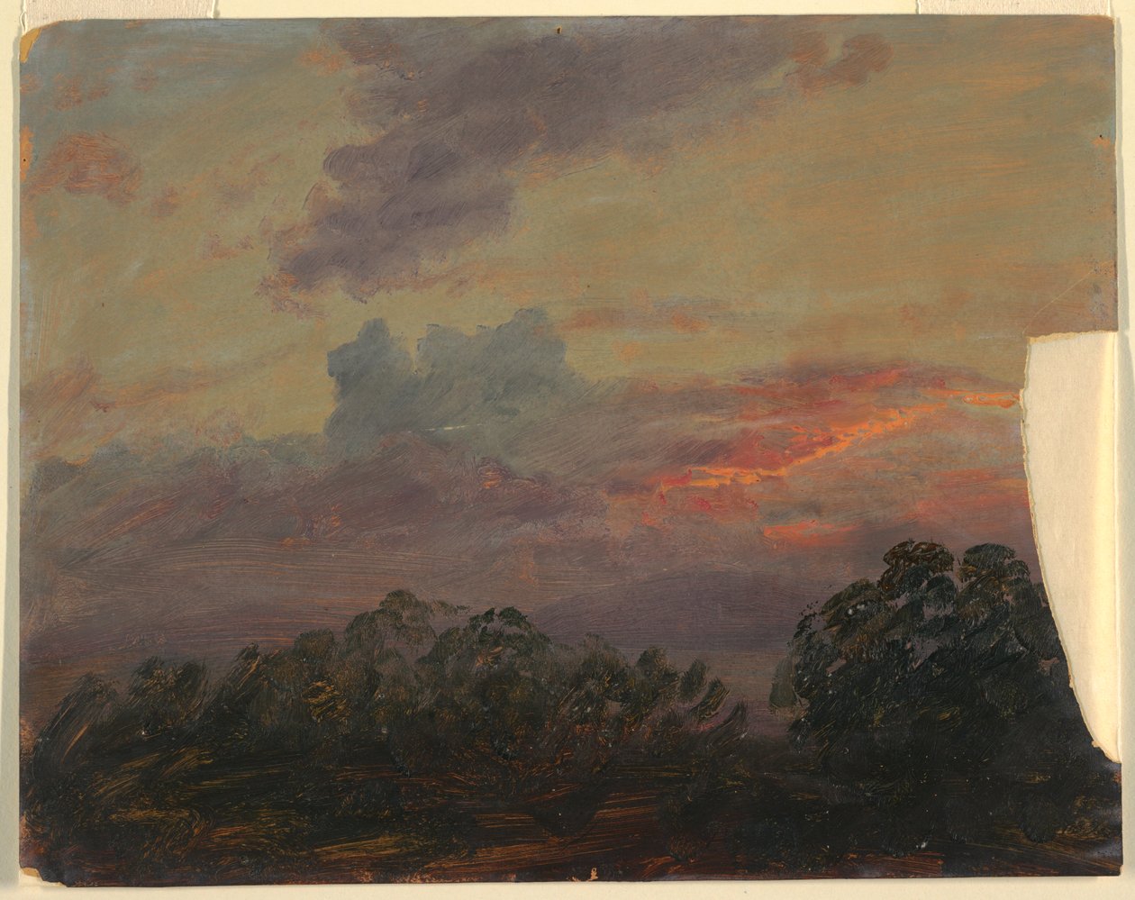 Kresba, studie mraků, 1860-70 od Frederic Edwin Church