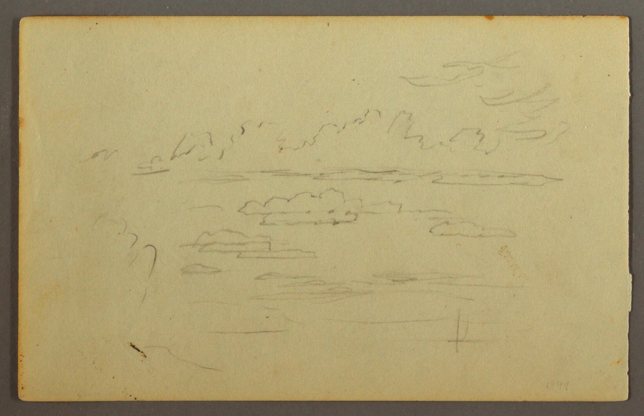 Kresba, Mraky, pravděpodobně 1844 od Frederic Edwin Church