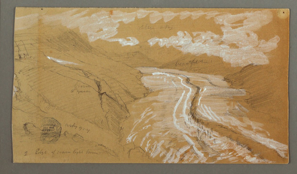 Kresba, Glacier, 21. srpna 1868 od Frederic Edwin Church
