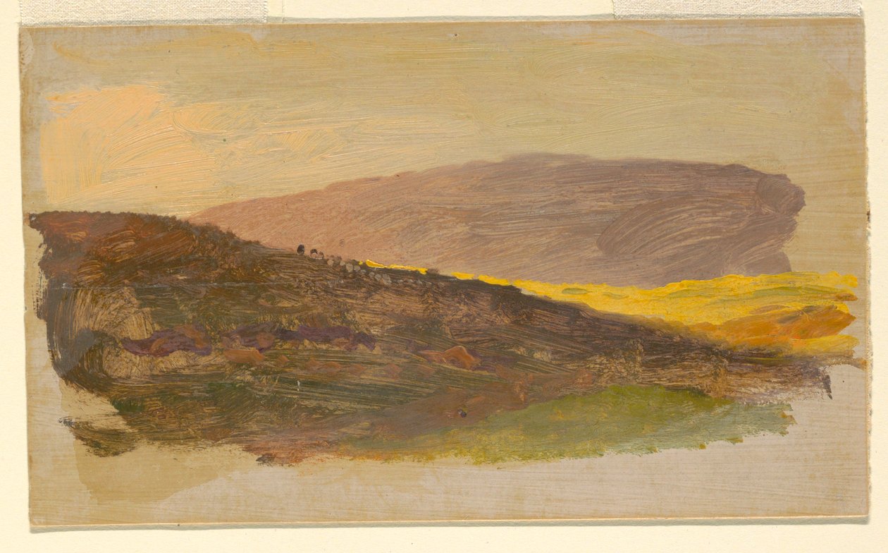 Kresba, svahy, 1870-80 od Frederic Edwin Church