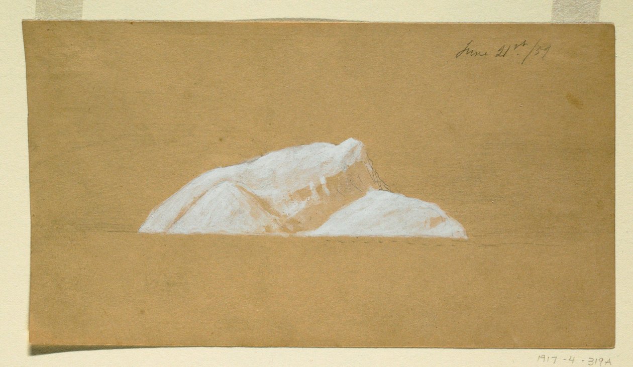 Kresba, Iceberg, Newfoundland, 21. června 1859 od Frederic Edwin Church