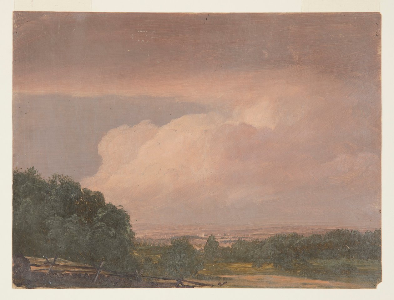 Kresba, krajina (pravděpodobně Hudson Valley), 1860-70 od Frederic Edwin Church