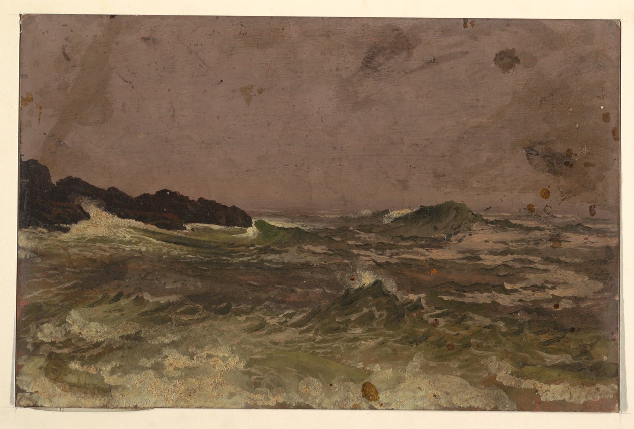 Kresba, pobřeží státu Maine, 1845-50 od Frederic Edwin Church