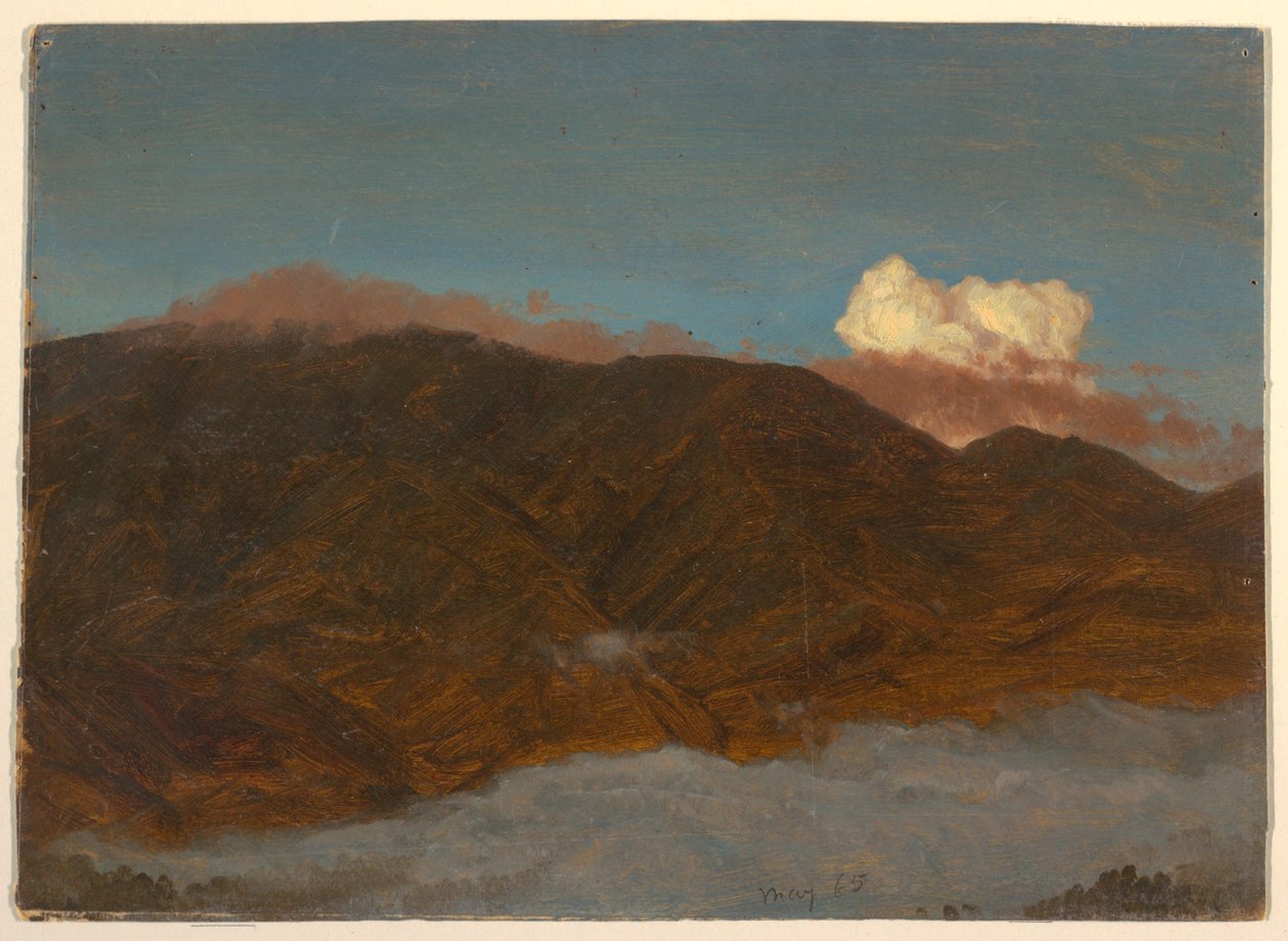 Kresba, Horská krajina, květen 1865 od Frederic Edwin Church