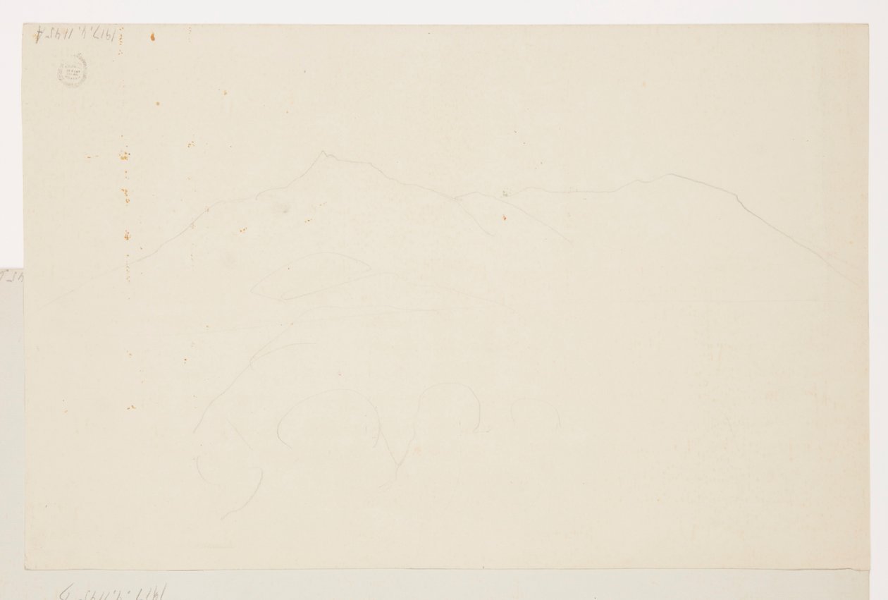 Kresba, Mt. Katahdin, Maine, 1870-78 od Frederic Edwin Church