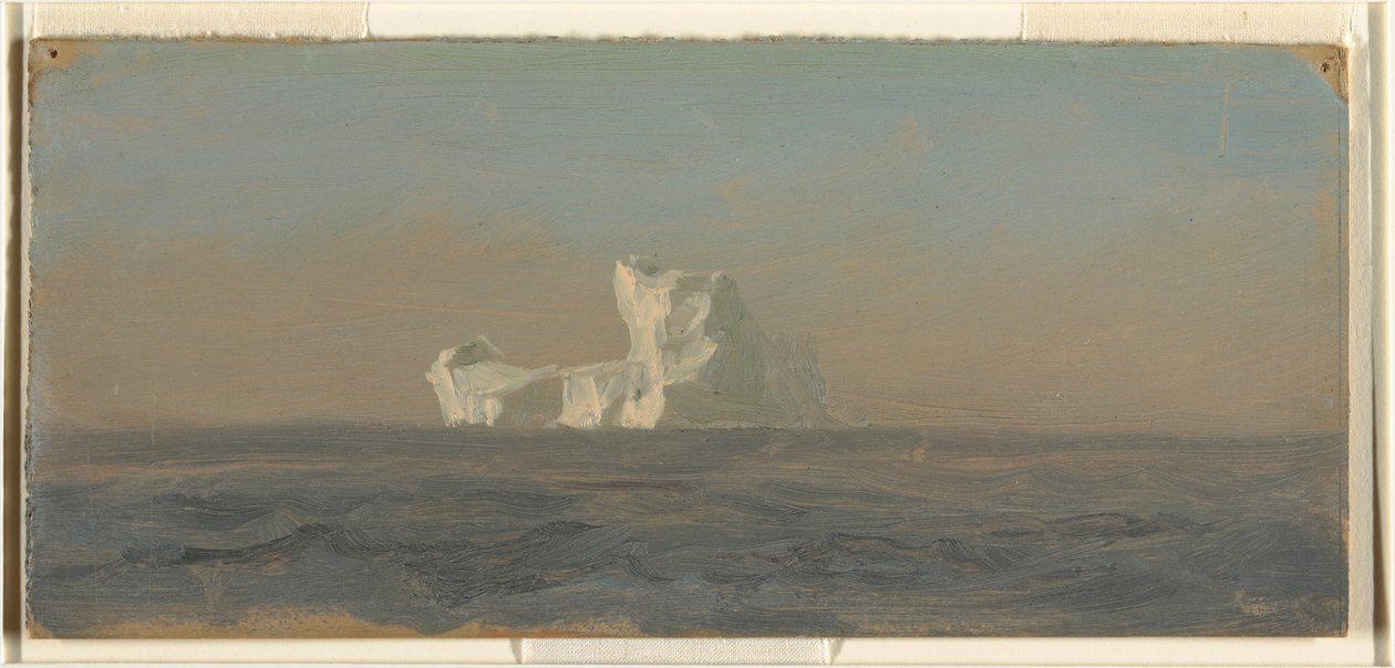 Kresba, U ledovce, Newfoundland, červen 1859 od Frederic Edwin Church