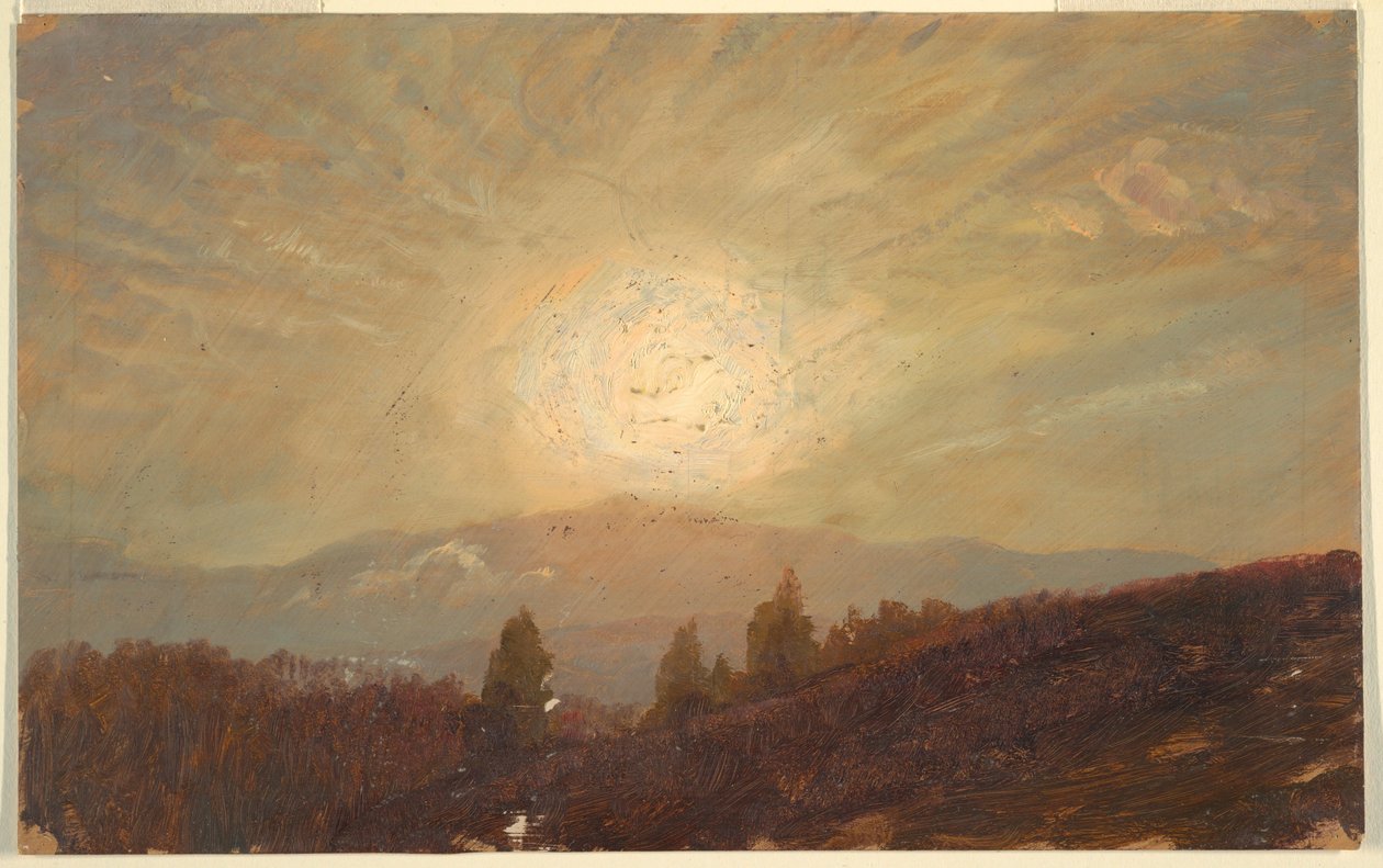 Kresba, Západ slunce, 1855-65 od Frederic Edwin Church