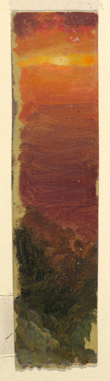 Kresba, západ slunce, 1868 od Frederic Edwin Church