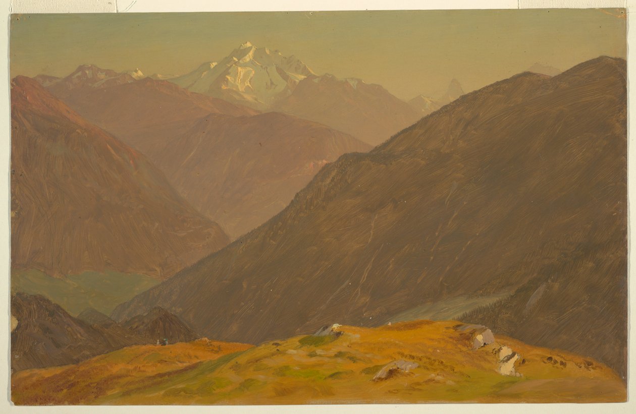 Kresba, Goell, u Berchtesgedenu, 1868 od Frederic Edwin Church