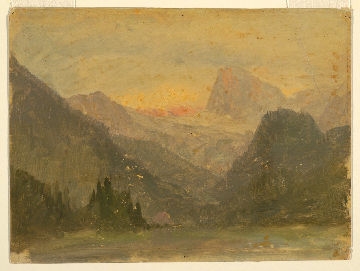 Kresba, Watzmann, u Berchtesgadenu, 1868 od Frederic Edwin Church