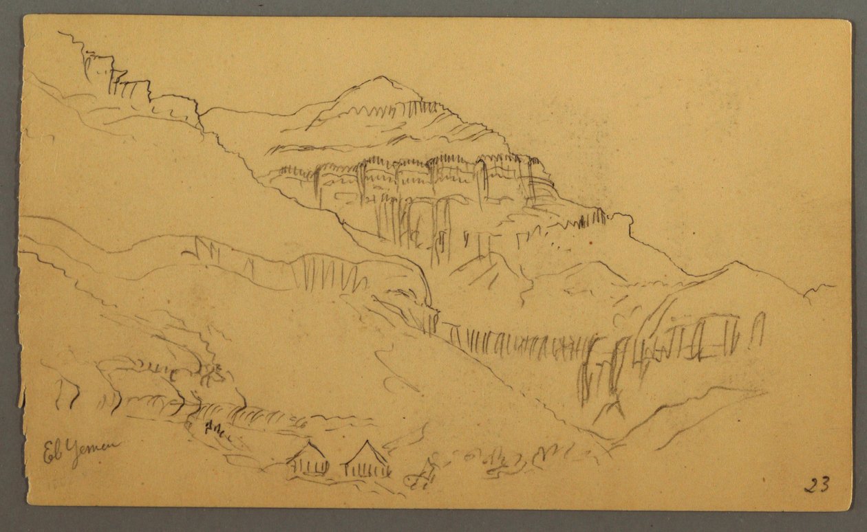 Kresba, Valleyside, únor 1869  od Frederic Edwin Church
