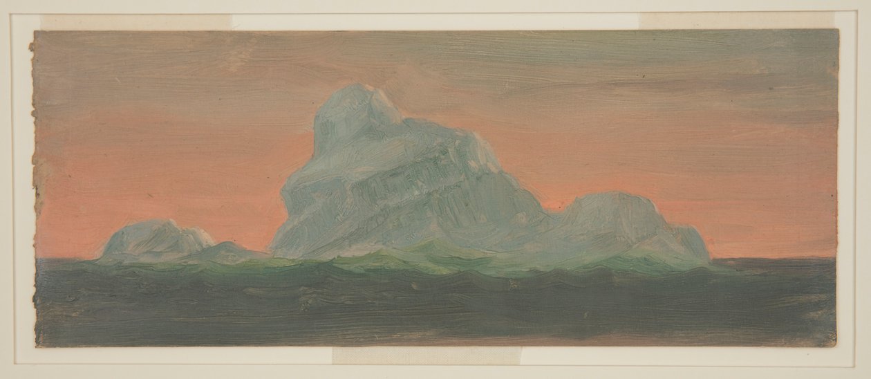 Ledovec proti večerní obloze od Frederic Edwin Church