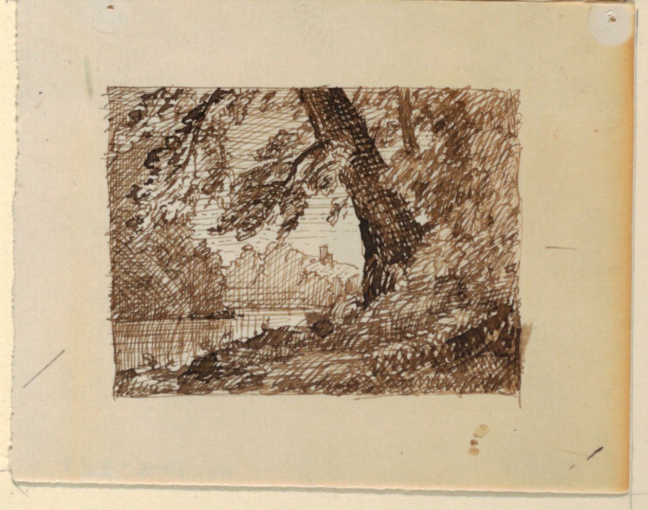 Imaginární říční krajina od Frederic Edwin Church