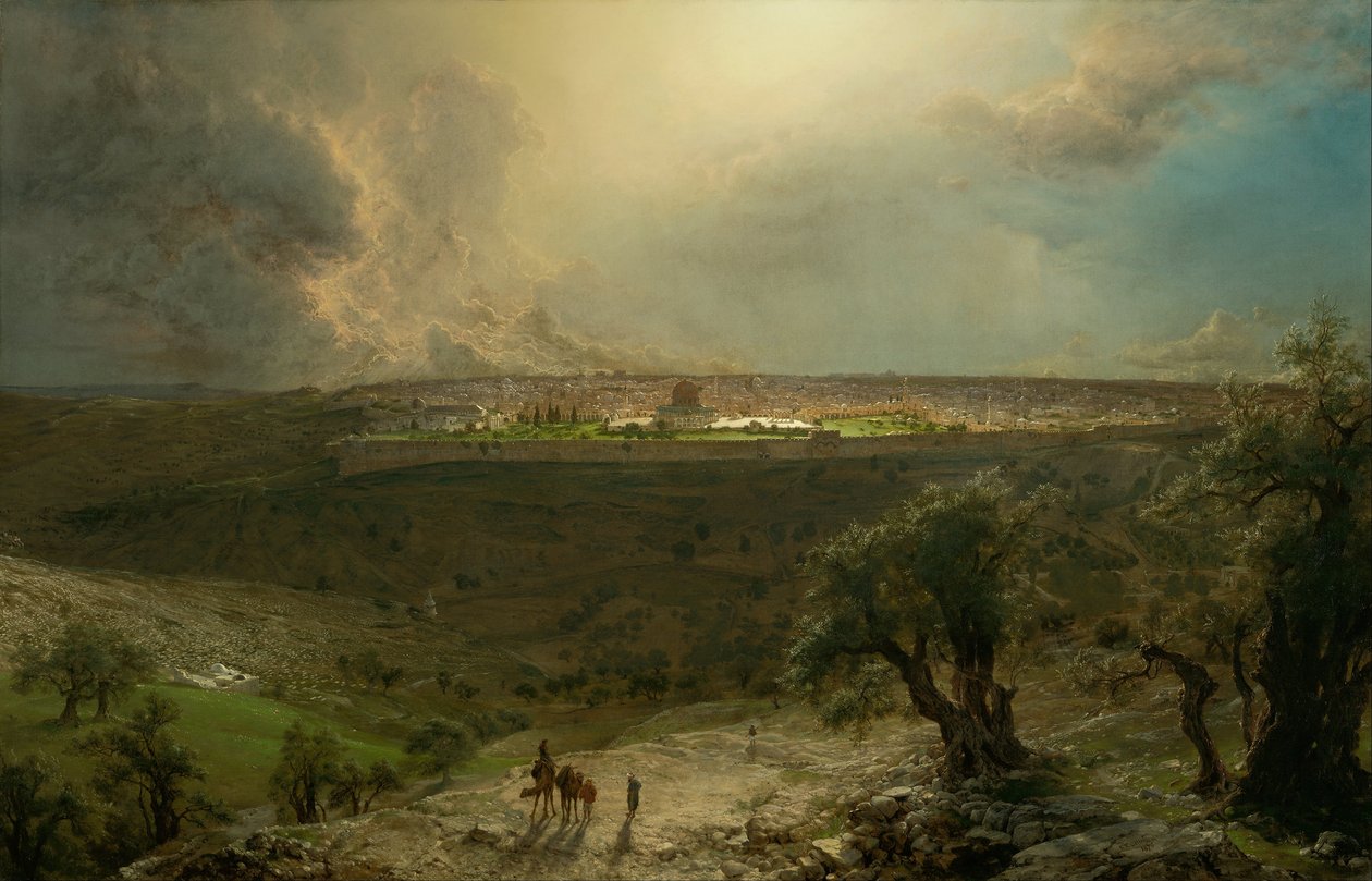 Jeruzalém z Olivové hory od Frederic Edwin Church