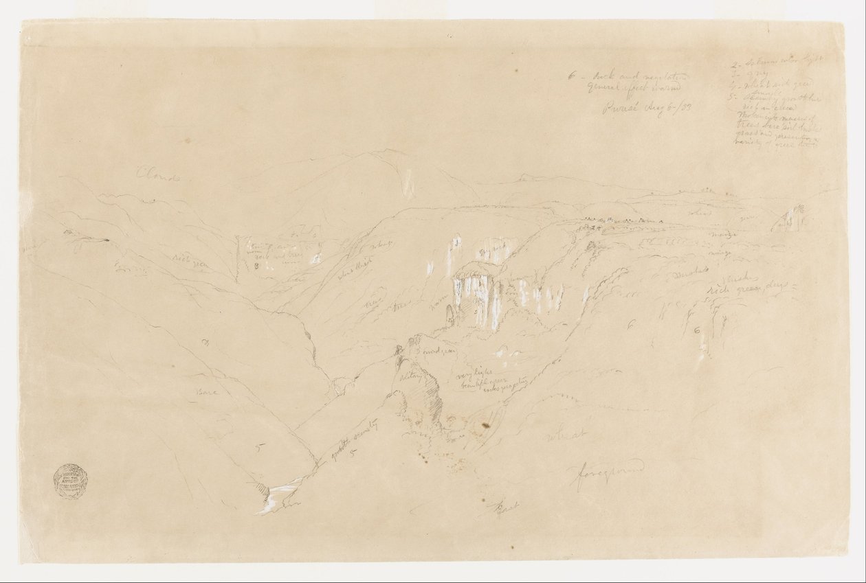 Krajina s horou Purese, Kolumbie od Frederic Edwin Church