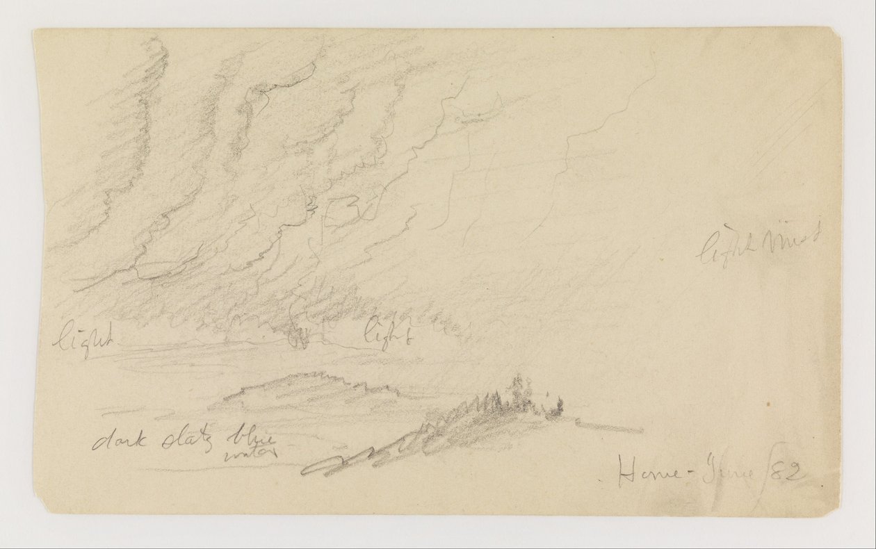 Mlha nad řekou a kopci od Frederic Edwin Church