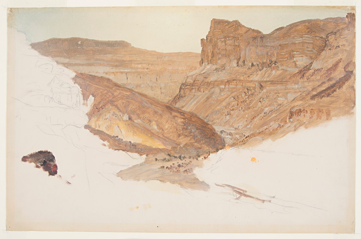 Mountain Stream, Jemen Valley, Palestina, 1868. od Frederic Edwin Church