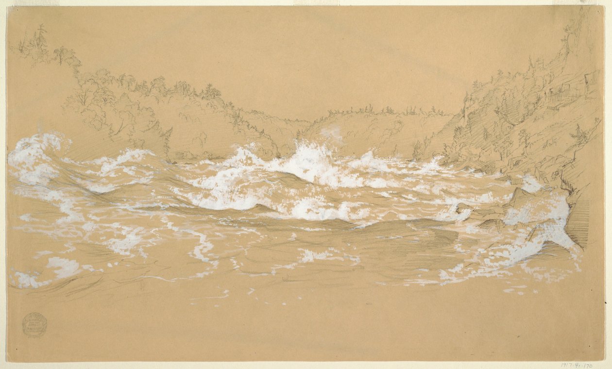 Soutěska řeky Niagara od Frederic Edwin Church